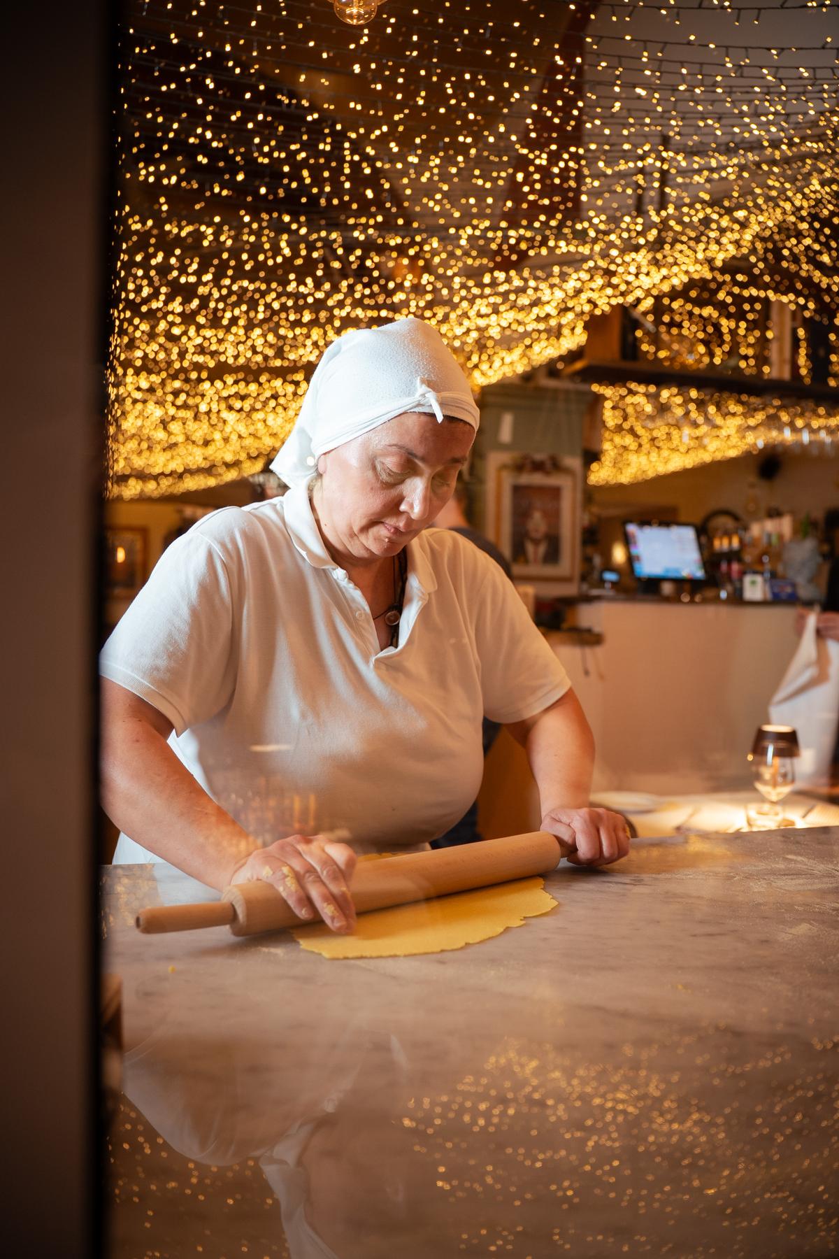 La sfoglia tirata a mano